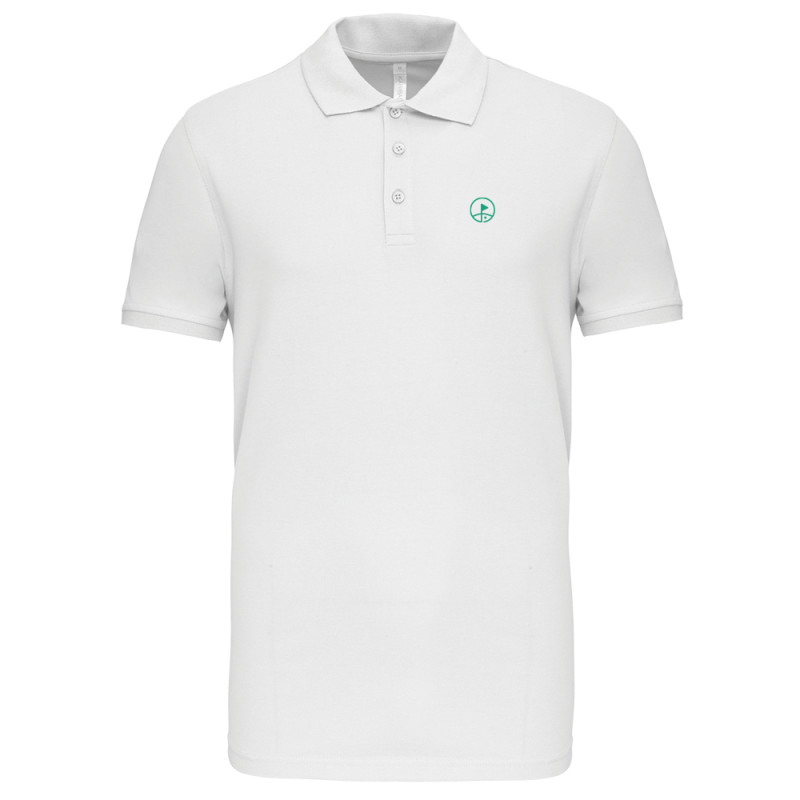 polo de golf blanc